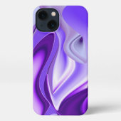 Lila Blume Regenbogen Träume iPhone Hülle (Rückseite)