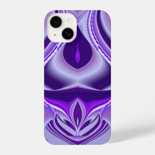 Lila Blume Regenbogen Träume iPhone Hülle (Rückseite)