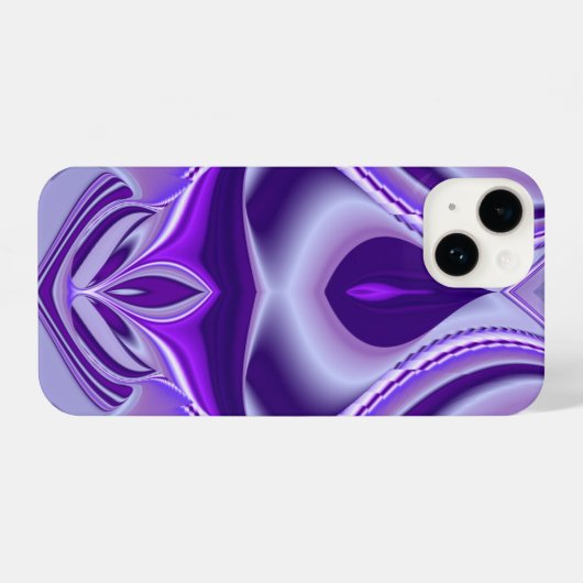 Lila Blume Regenbogen Träume iPhone Hülle (Rückseite (Horizontal))