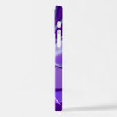 Lila Blume Regenbogen Träume iPhone Hülle (Linke Seite)