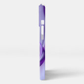 Lila Blume Regenbogen Träume iPhone Hülle (Linke Seite)