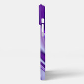 Lila Blume Regenbogen Träume iPhone Hülle (Linke Seite)