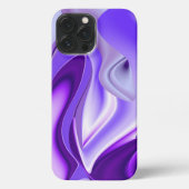 Lila Blume Regenbogen Träume iPhone Hülle (Rückseite)