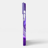 Lila Blume Regenbogen Träume iPhone Hülle (Linke Seite)