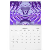 Lila Blume Regenbogen Träume Kalender (Feb 2027)