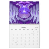 Lila Blume Regenbogen Träume Kalender (Jan 2027)