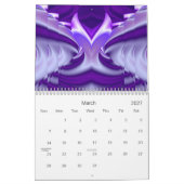 Lila Blume Regenbogen Träume Kalender (Mär 2027)