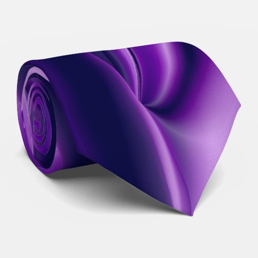 Lila Blume Regenbogen Träume Krawatte (Gerollt)