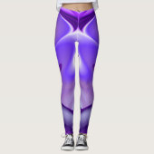Lila Blume Regenbogen Träume Leggings (Vorderseite)