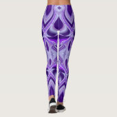 Lila Blume Regenbogen Träume Leggings (Rückseite)