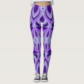 Lila Blume Regenbogen Träume Leggings (Vorderseite)