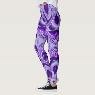 Lila Blume Regenbogen Träume Leggings