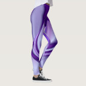 Lila Blume Regenbogen Träume Leggings (Rechts)