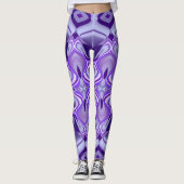 Lila Blume Regenbogen Träume Leggings (Vorderseite)