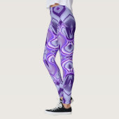 Lila Blume Regenbogen Träume Leggings (Links)