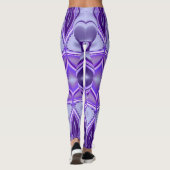Lila Blume Regenbogen Träume Leggings (Rückseite)