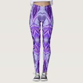 Lila Blume Regenbogen Träume Leggings (Vorderseite)