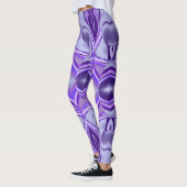 Lila Blume Regenbogen Träume Leggings (Links)
