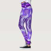 Lila Blume Regenbogen Träume Leggings (Links)