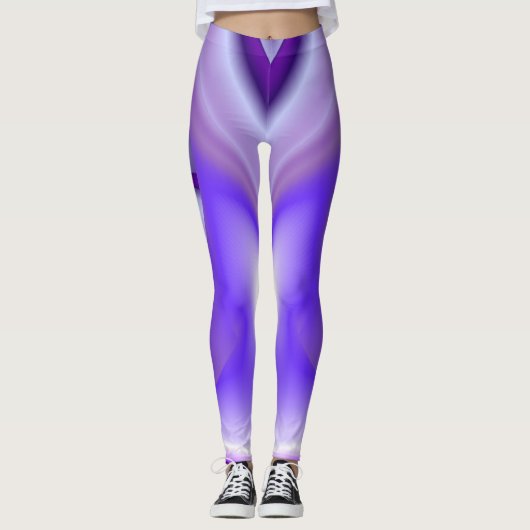 Lila Blume Regenbogen Träume Leggings (Vorderseite)