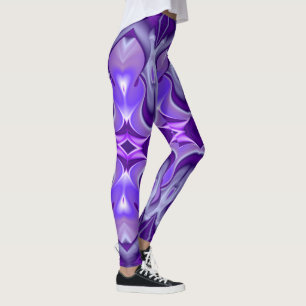 Lila Blume Regenbogen Träume Leggings