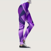 Lila Blume Regenbogen Träume Leggings (Rechts)
