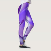 Lila Blume Regenbogen Träume Leggings (Rechts)