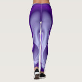 Lila Blume Regenbogen Träume Leggings (Rückseite)