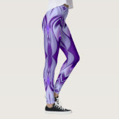 Lila Blume Regenbogen Träume Leggings (Rechts)