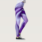 Lila Blume Regenbogen Träume Leggings (Rechts)