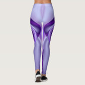 Lila Blume Regenbogen Träume Leggings (Rückseite)