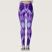 Lila Blume Regenbogen Träume Leggings (Vorderseite)