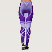 Lila Blume Regenbogen Träume Leggings (Rückseite)