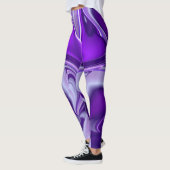Lila Blume Regenbogen Träume Leggings (Links)