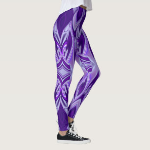 Lila Blume Regenbogen Träume Leggings