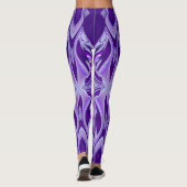 Lila Blume Regenbogen Träume Leggings (Rückseite)