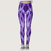 Lila Blume Regenbogen Träume Leggings (Vorderseite)
