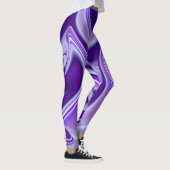 Lila Blume Regenbogen Träume Leggings (Rechts)