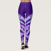 Lila Blume Regenbogen Träume Leggings (Rückseite)