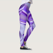 Lila Blume Regenbogen Träume Leggings (Rechts)