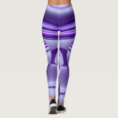 Lila Blume Regenbogen Träume Leggings (Rückseite)