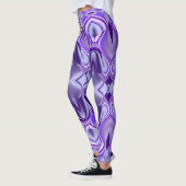 Lila Blume Regenbogen Träume Leggings (Links)