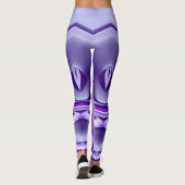 Lila Blume Regenbogen Träume Leggings (Rückseite)