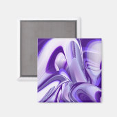 Lila Blume Regenbogen Träume Magnet (Vorderseite/Rückseite)
