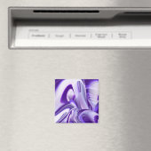 Lila Blume Regenbogen Träume Magnet (In Situ (Geschirrspüler))