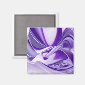 Lila Blume Regenbogen Träume Magnet (Vorderseite/Rückseite)
