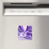 Lila Blume Regenbogen Träume Magnet (In Situ (Geschirrspüler))