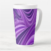 Lila Blume Regenbogen Träume Milchtasse (Rechte Ecke)