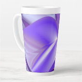 Lila Blume Regenbogen Träume Milchtasse (Linke Ecke)