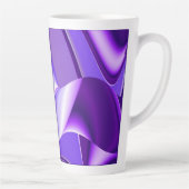 Lila Blume Regenbogen Träume Milchtasse (Rechts)